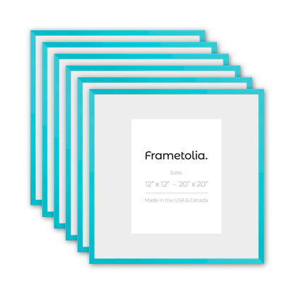 Capri Teal Narrow Width Wall Frame, Set of 6