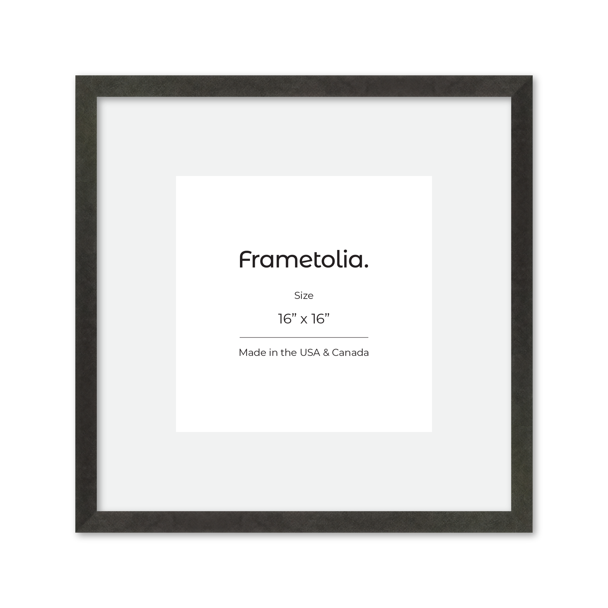 16" x 16" Charcoal Vienna Wall Frame