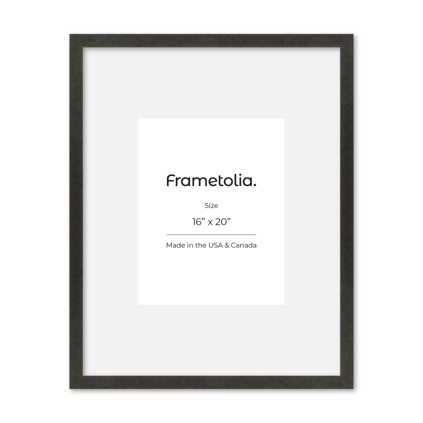 16" x 20" Charcoal Vienna Wall Frame