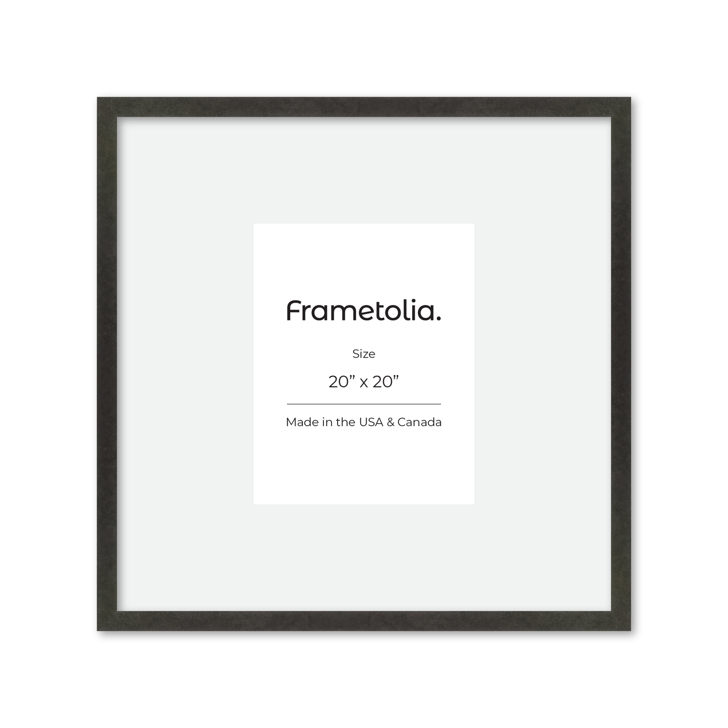 20" x 20" Charcoal Vienna Wall Frame