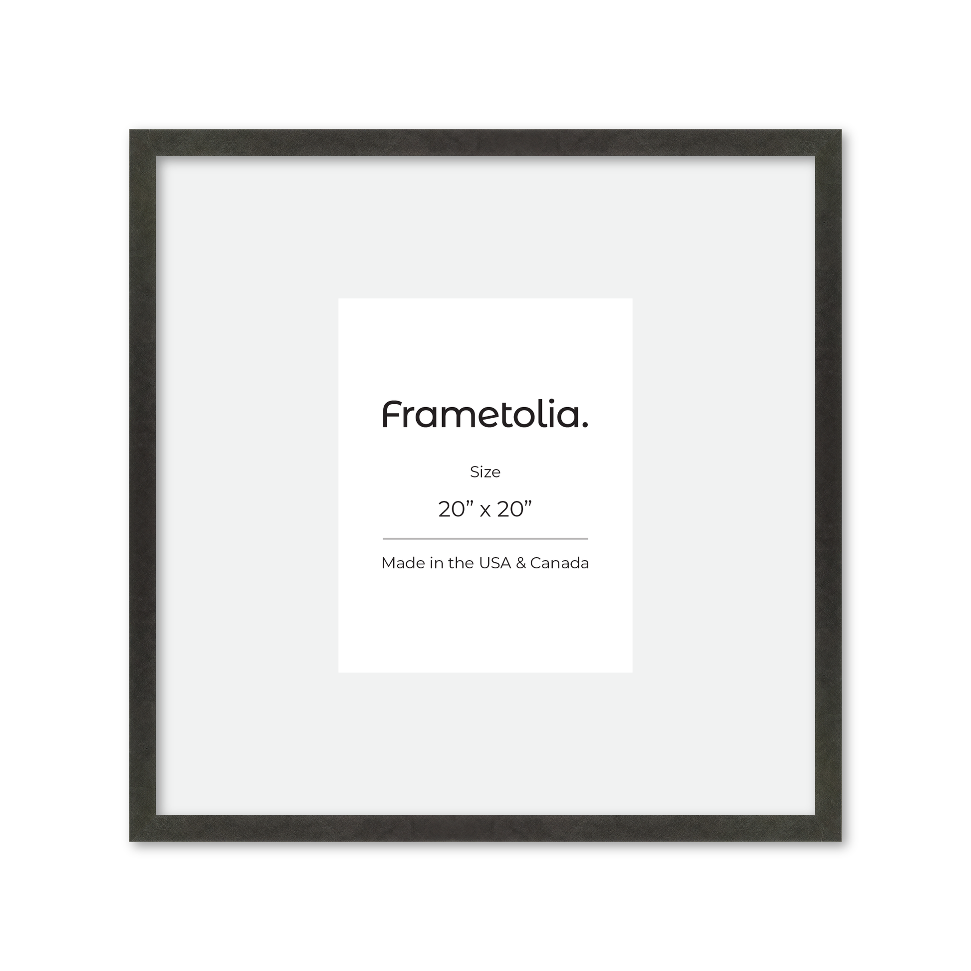20" x 20" Charcoal Vienna Wall Frame