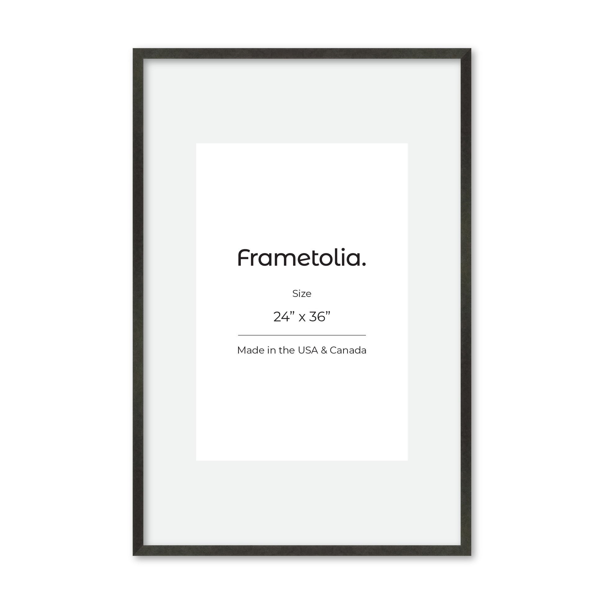 24" x 36" Charcoal Vienna Wall Frame