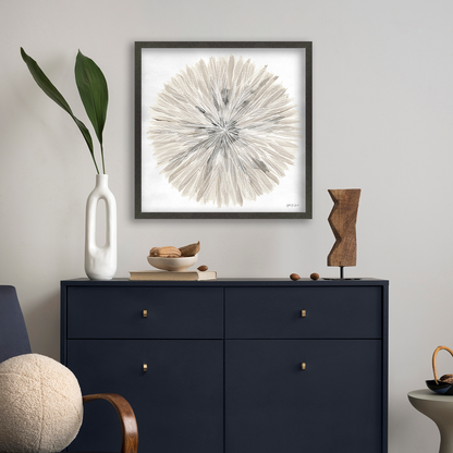 Charcoal Vienna Wall Frame Hanging on the wall