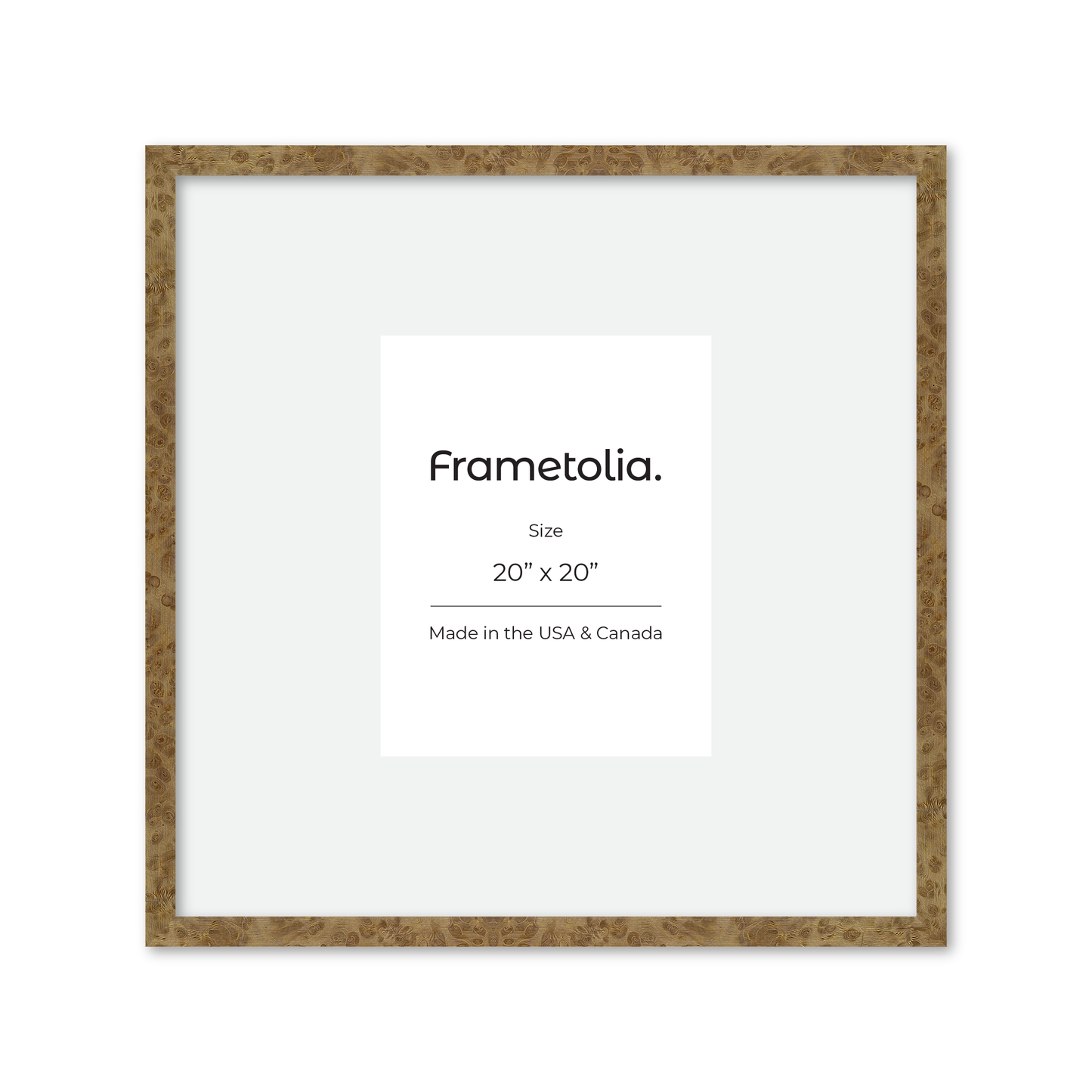 20" x 20" Cream Vienna Wall Frame