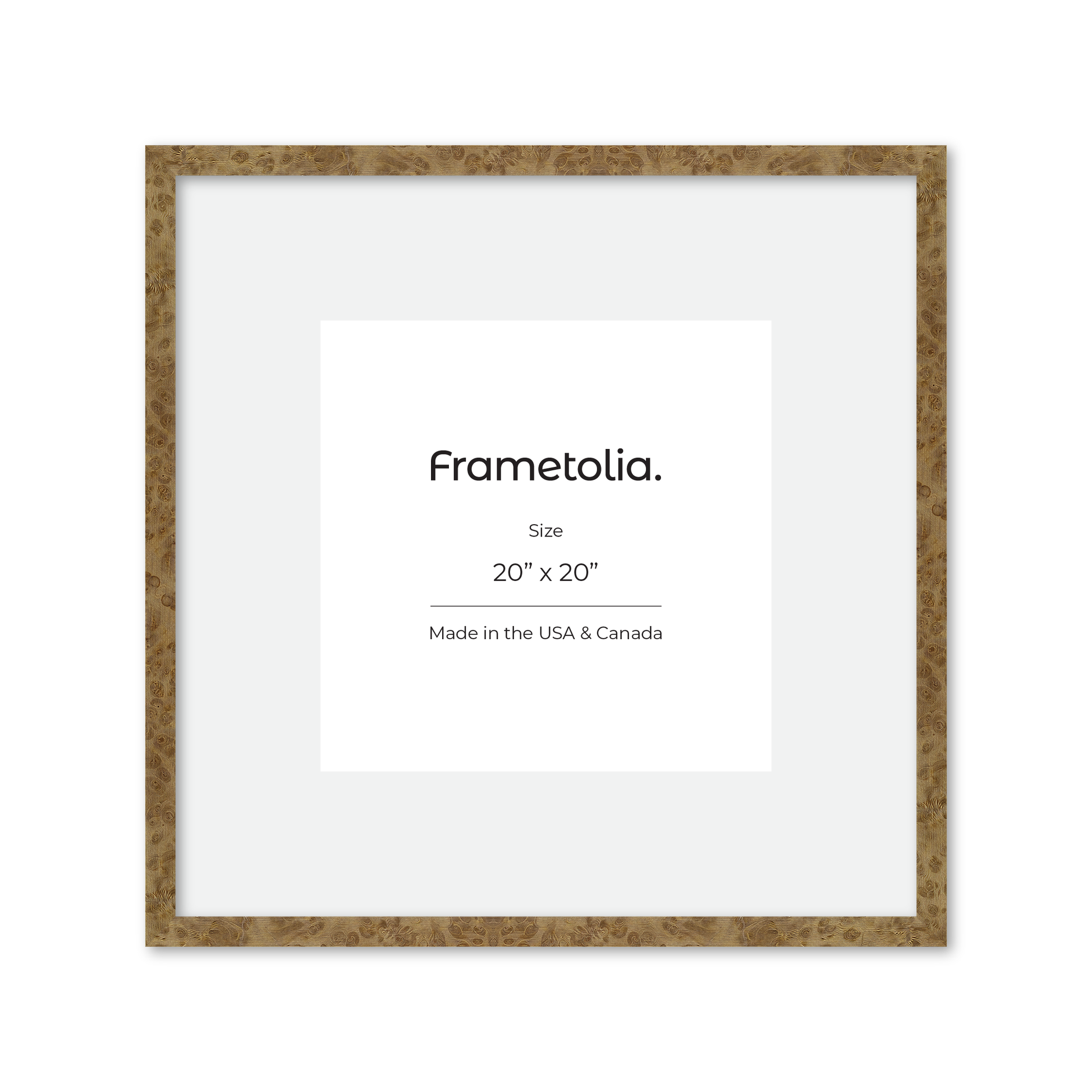 20" x 20" Cream Vienna Wall Frame