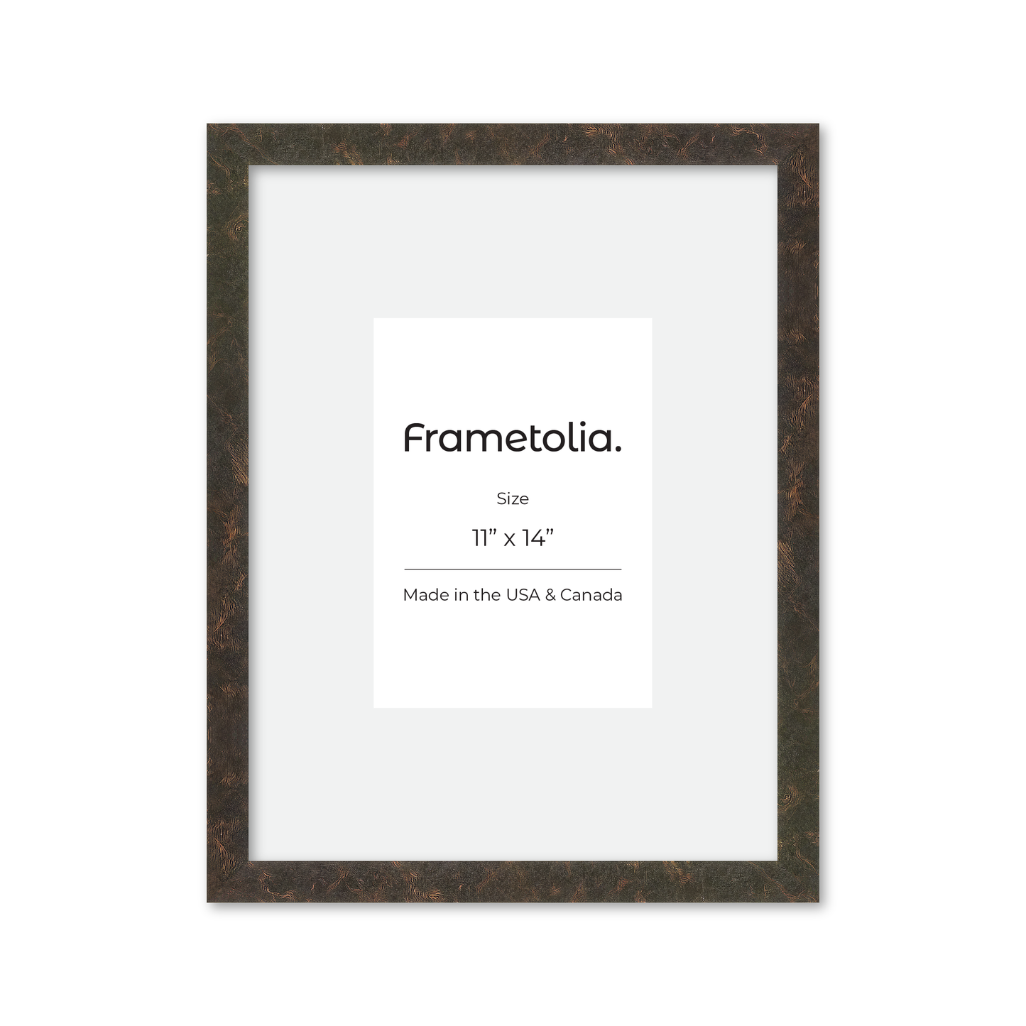 11" x 14" Rich Brown Vienna Wall Frame