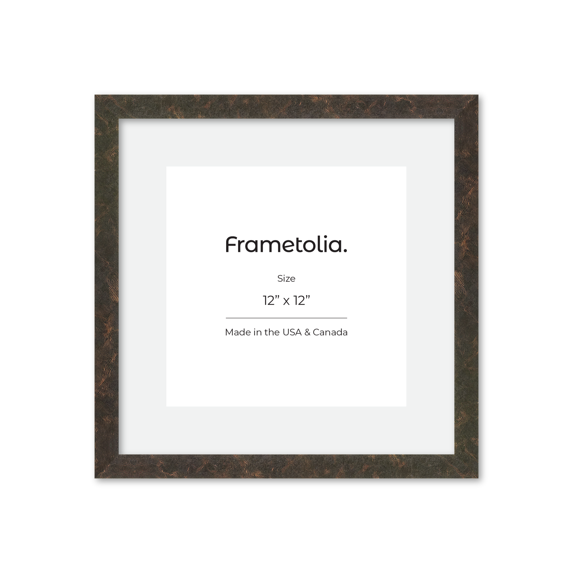 12" x 12" Rich Brown Vienna Wall Frame