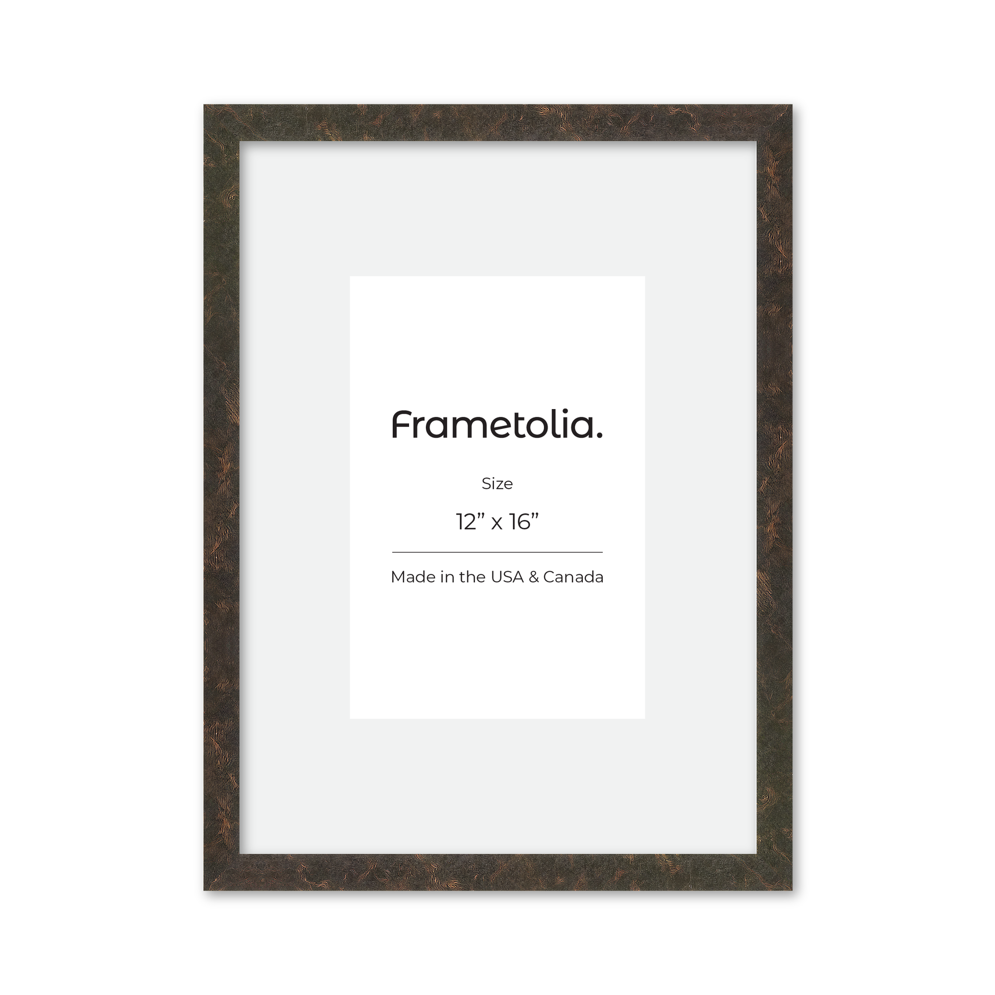 12" x 16" Rich Brown Vienna Wall Frame