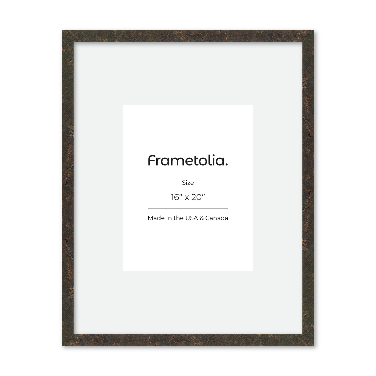 16" x 20" Rich Brown Vienna Wall Frame