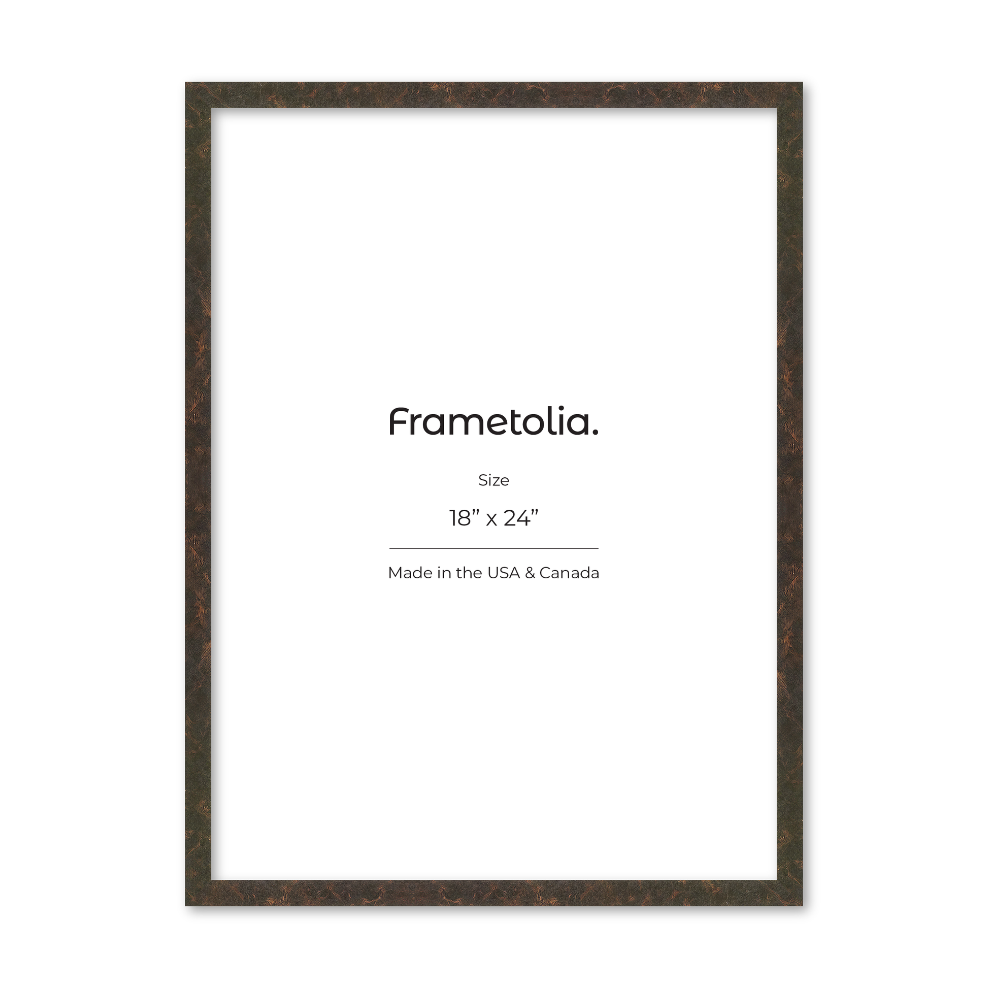 18" x 24" Rich Brown Vienna Wall Frame