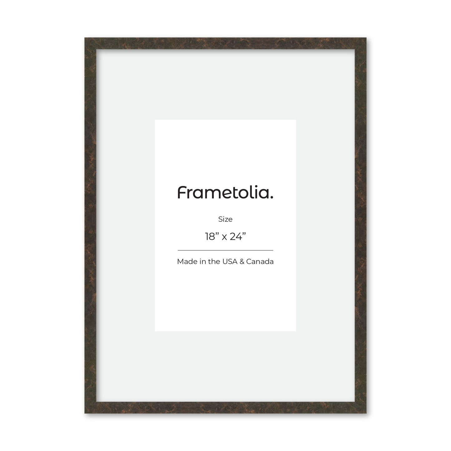 18" x 24" Rich Brown Vienna Wall Frame