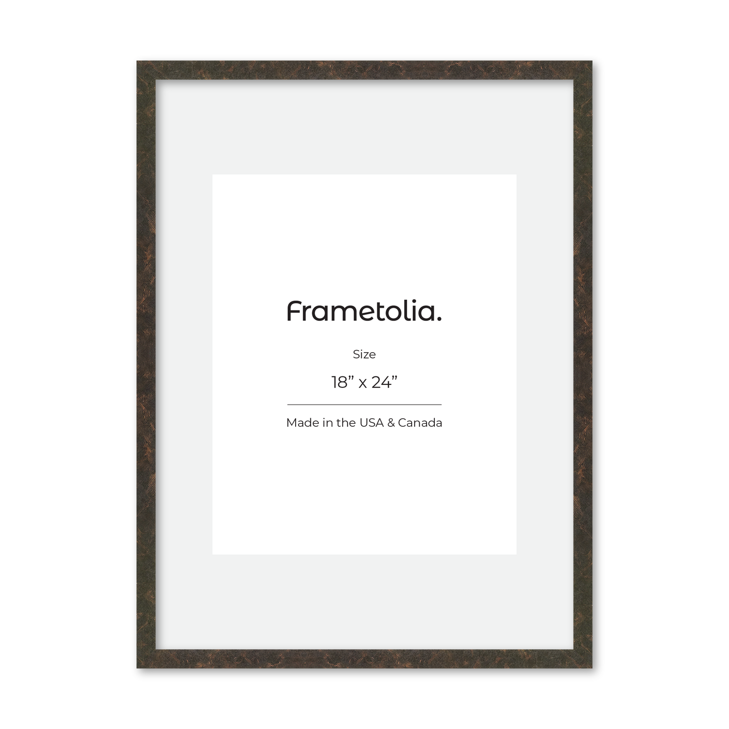 18" x 24" Rich Brown Vienna Wall Frame