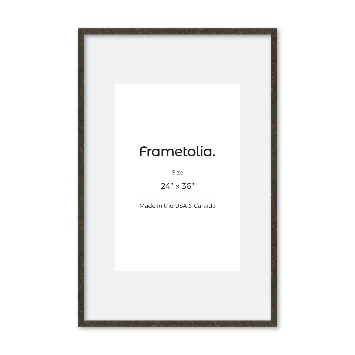 24" x 36" Rich Brown Vienna Wall Frame