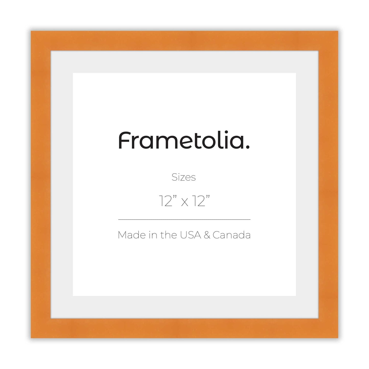 Orange Marmalade Narrow Width Wall Frame