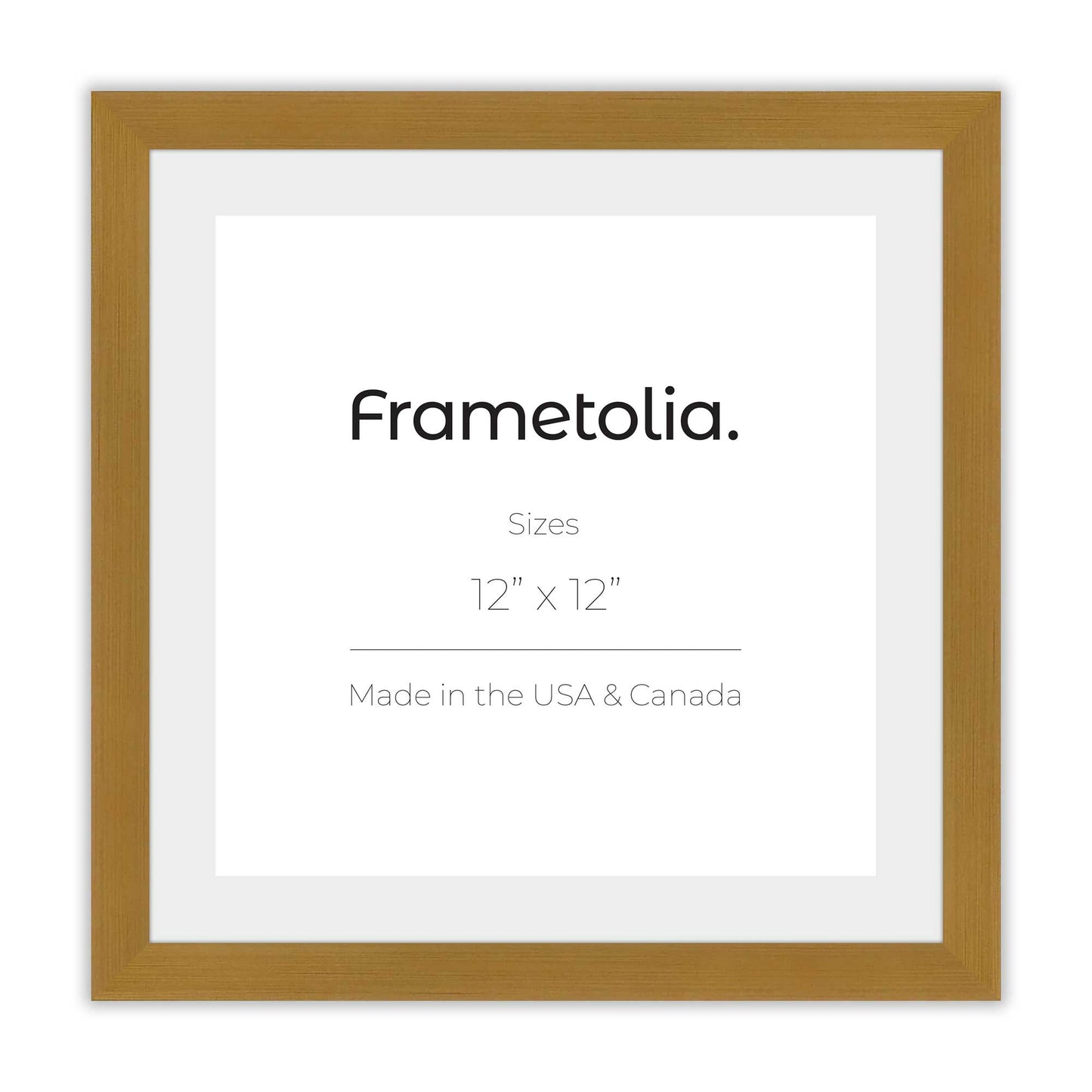Polished Gold Frame With Custom Print