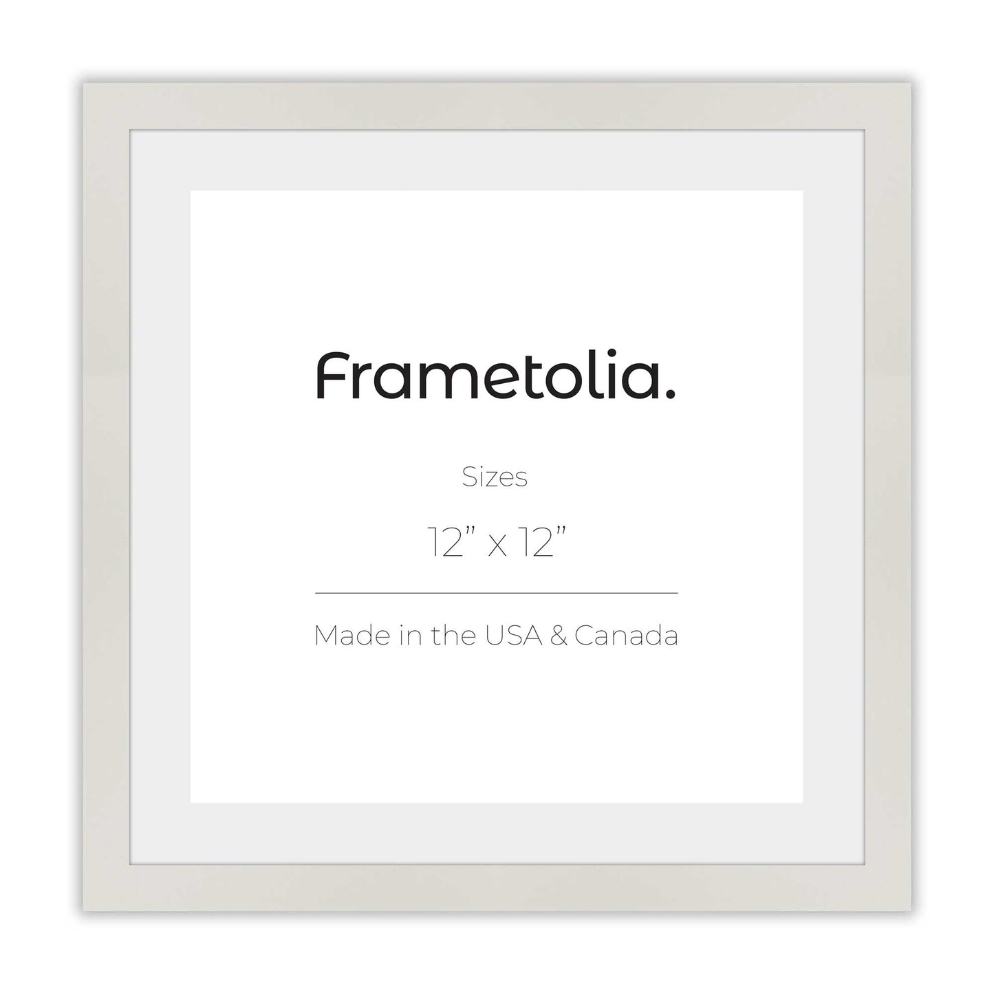 Opaque White Frame With Custom Print