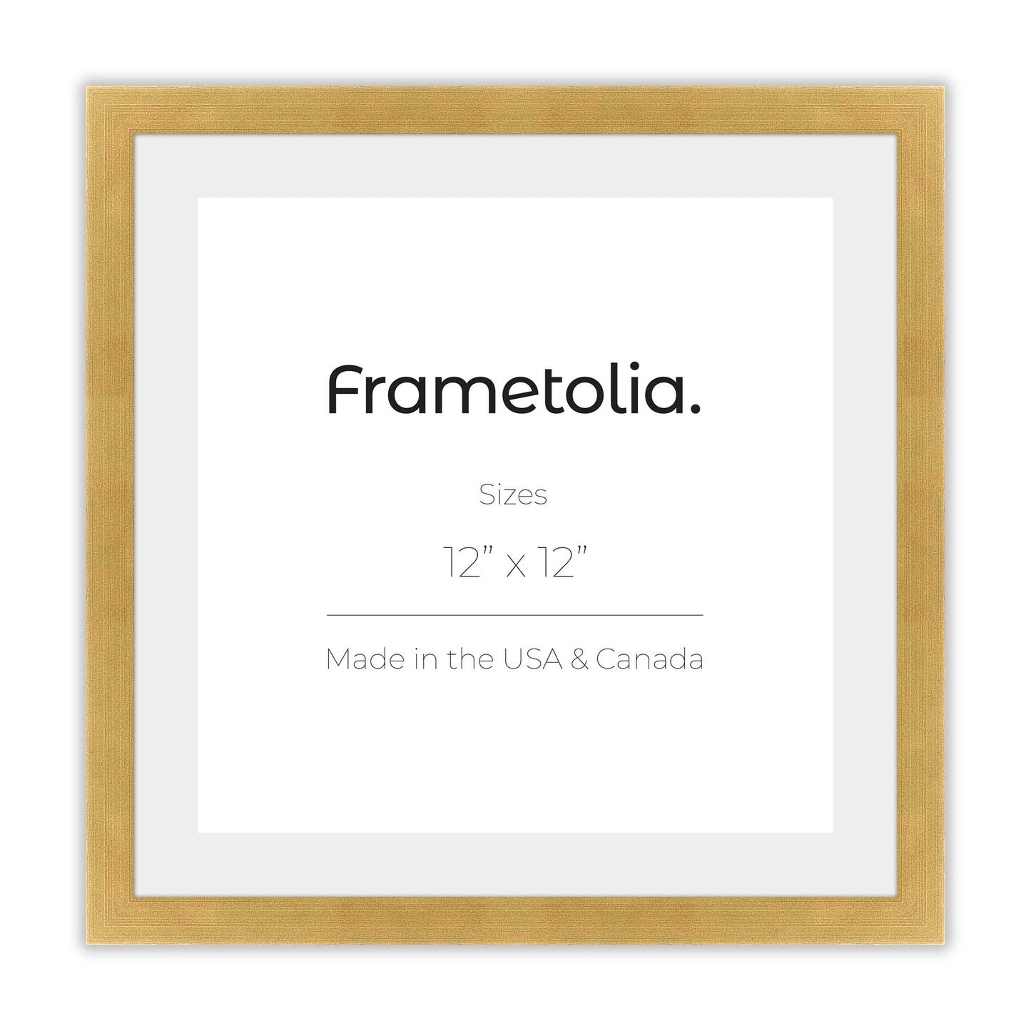 Brushed Gold Frame With Custom Print