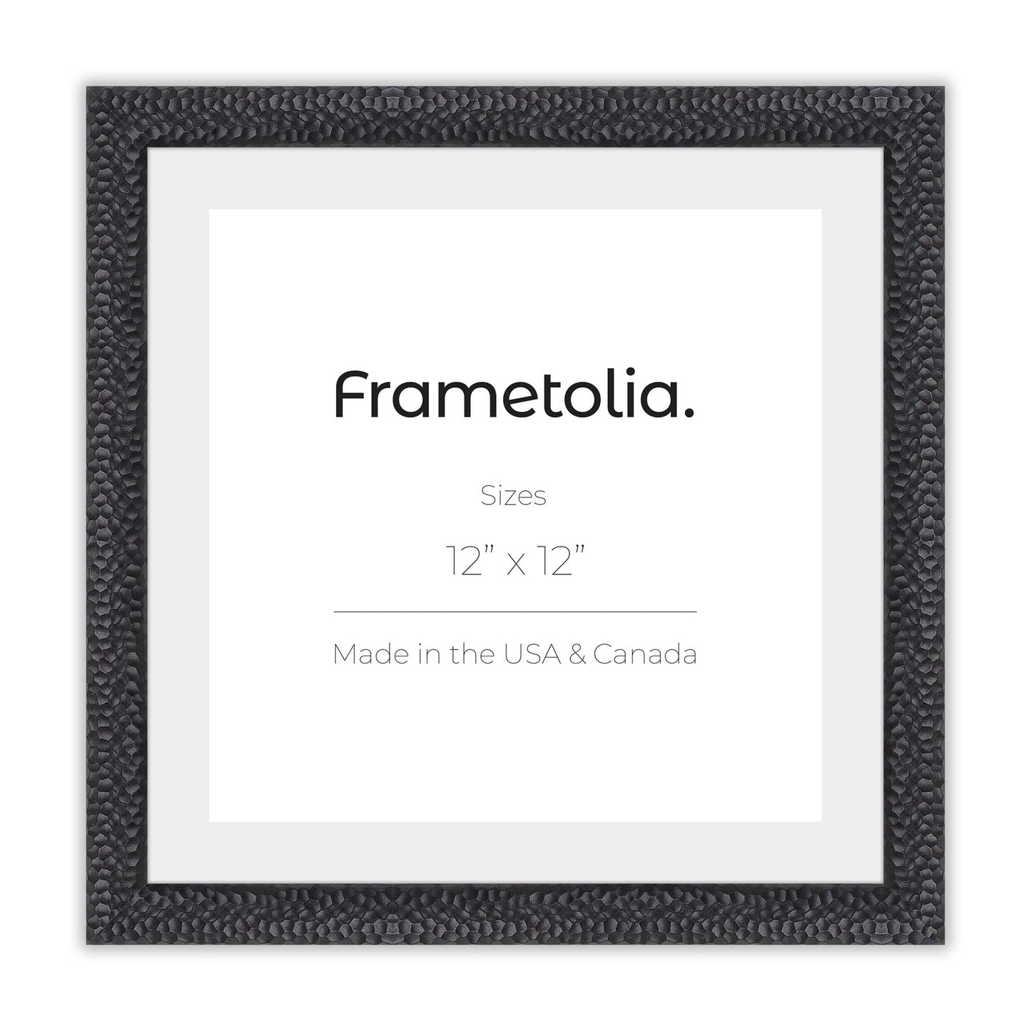 Hammered Black Medium Width Wall Frame