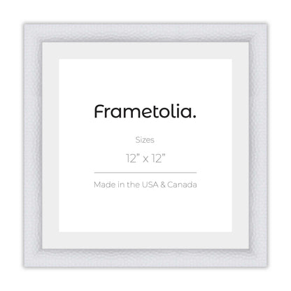 Hammered White Medium Width Wall Frame