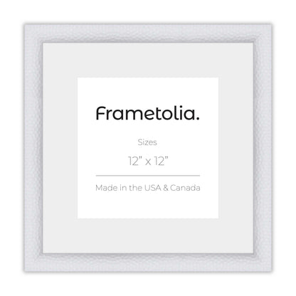 Hammered White Medium Width Wall Frame