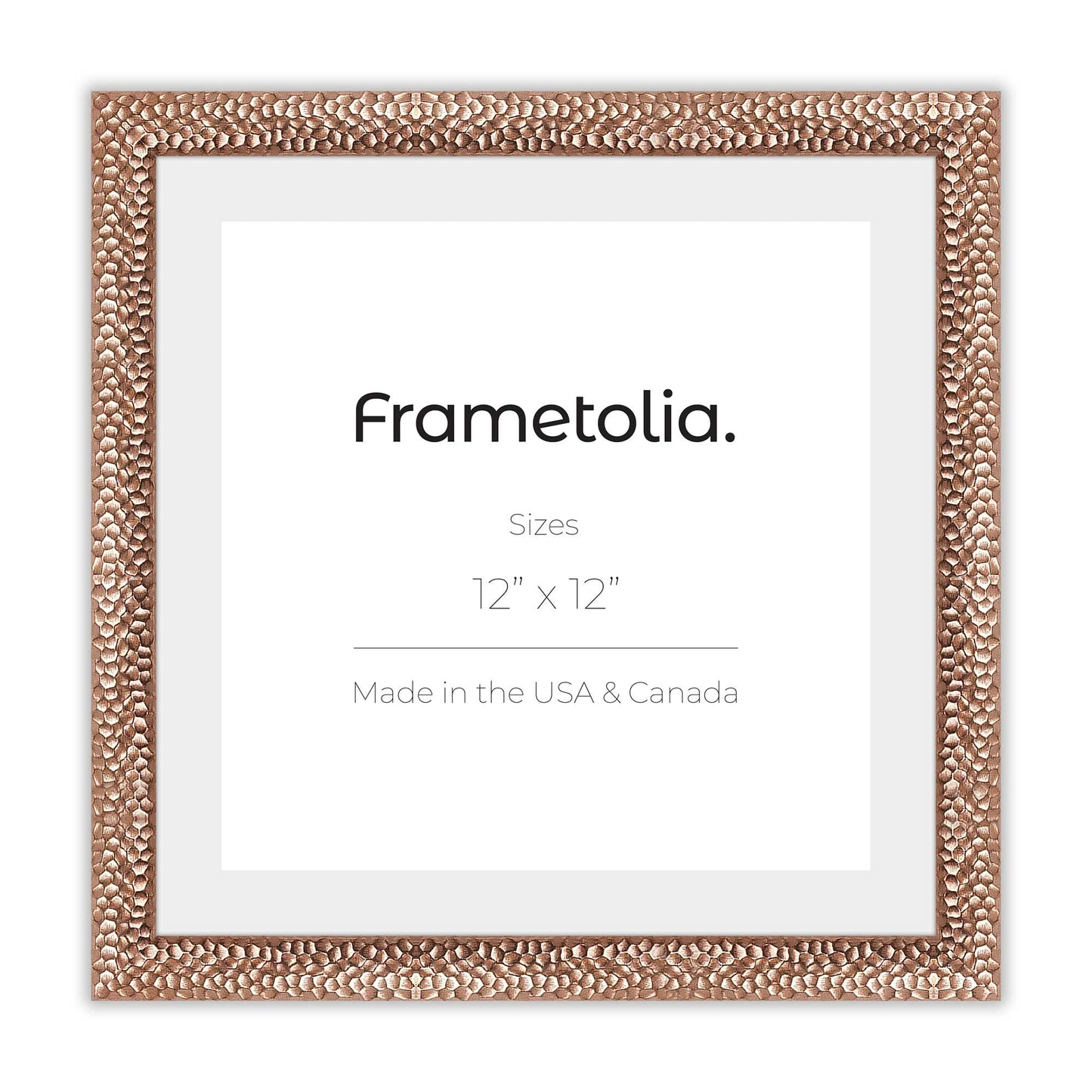 Hammered Champagne Frame With Custom Print