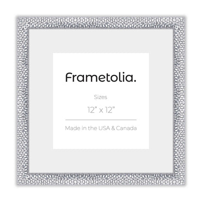 Hammered Silver Medium Width Wall Frame