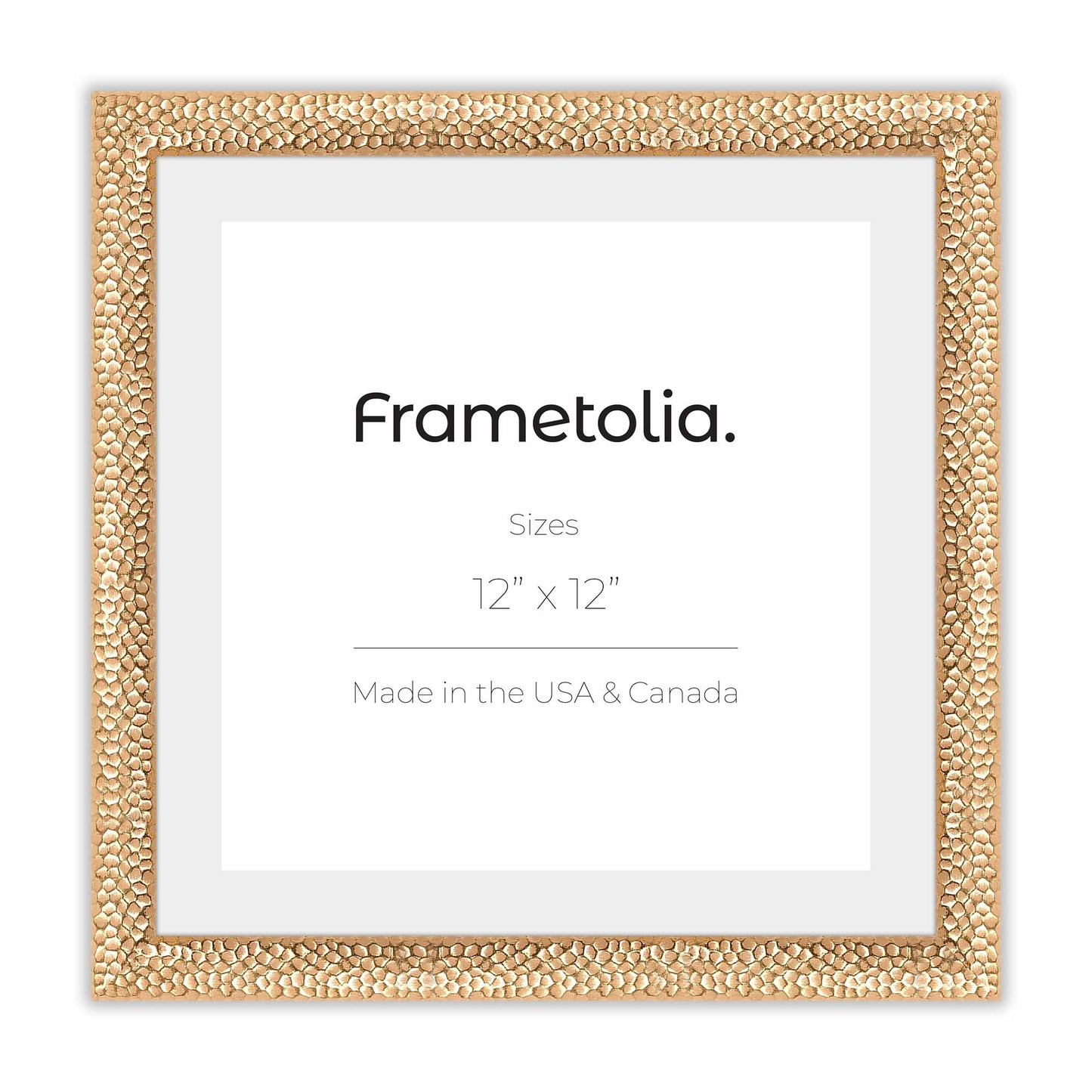 Hammered Gold Frame With Custom Print