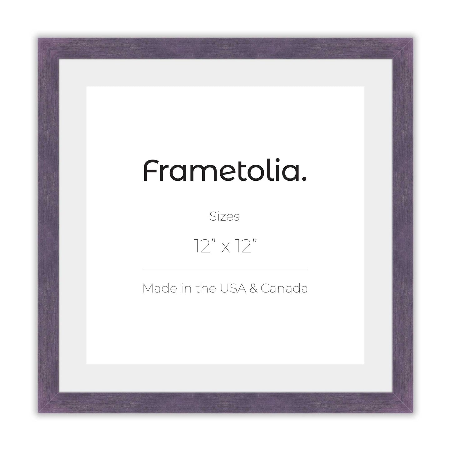 Purple Iris Frame With Custom Print