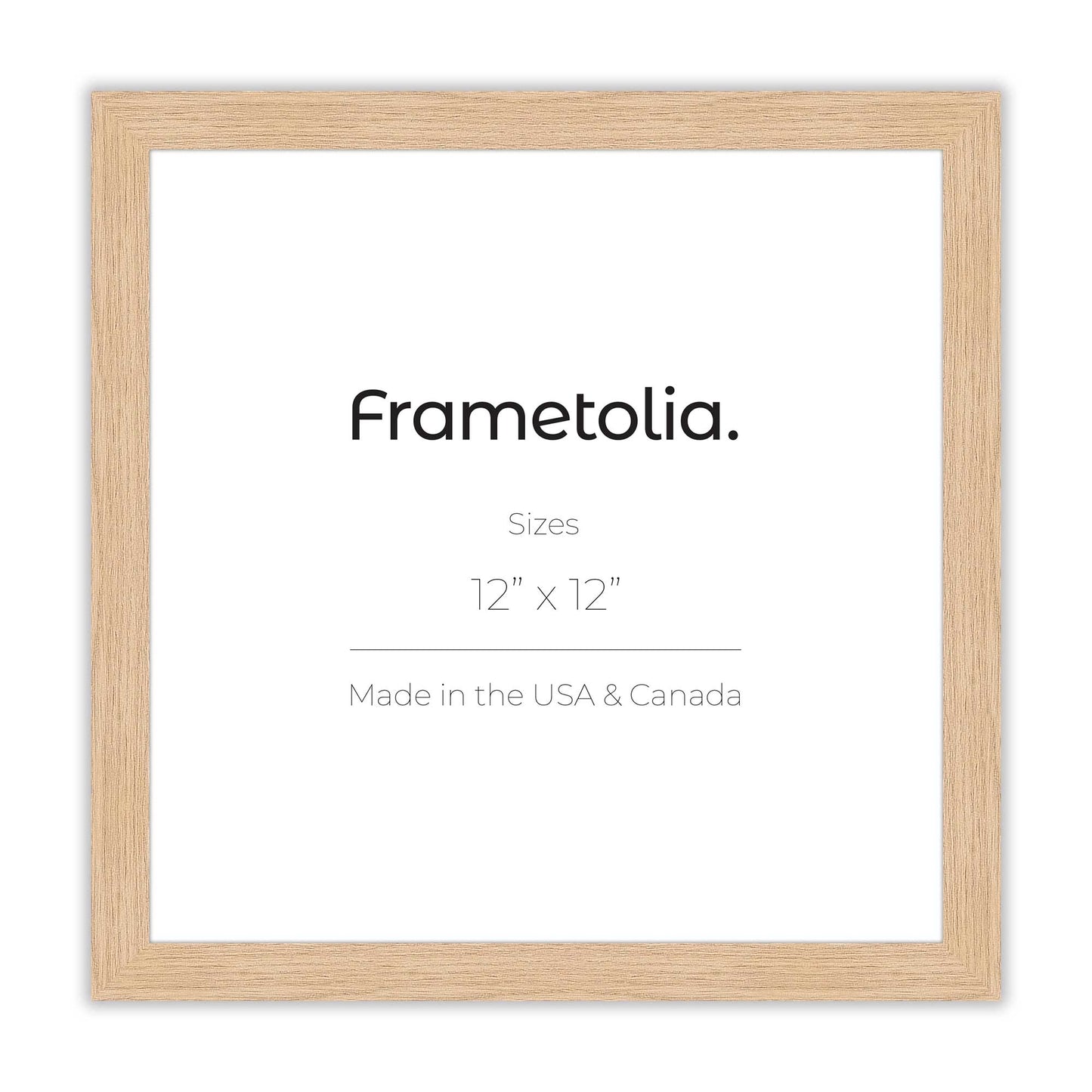 Natural Frame With Custom Print