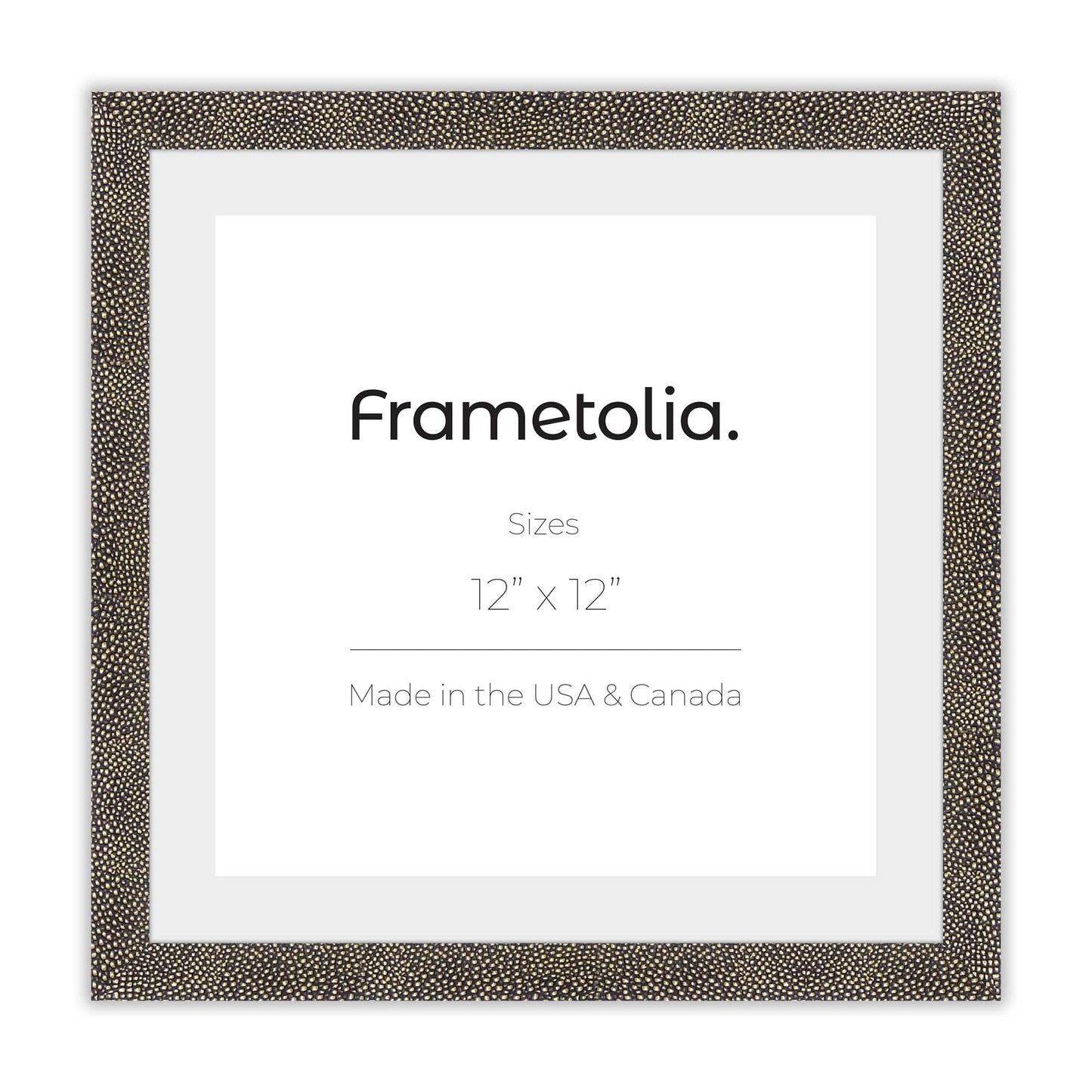 Gold Shagreen Frame With Custom Print