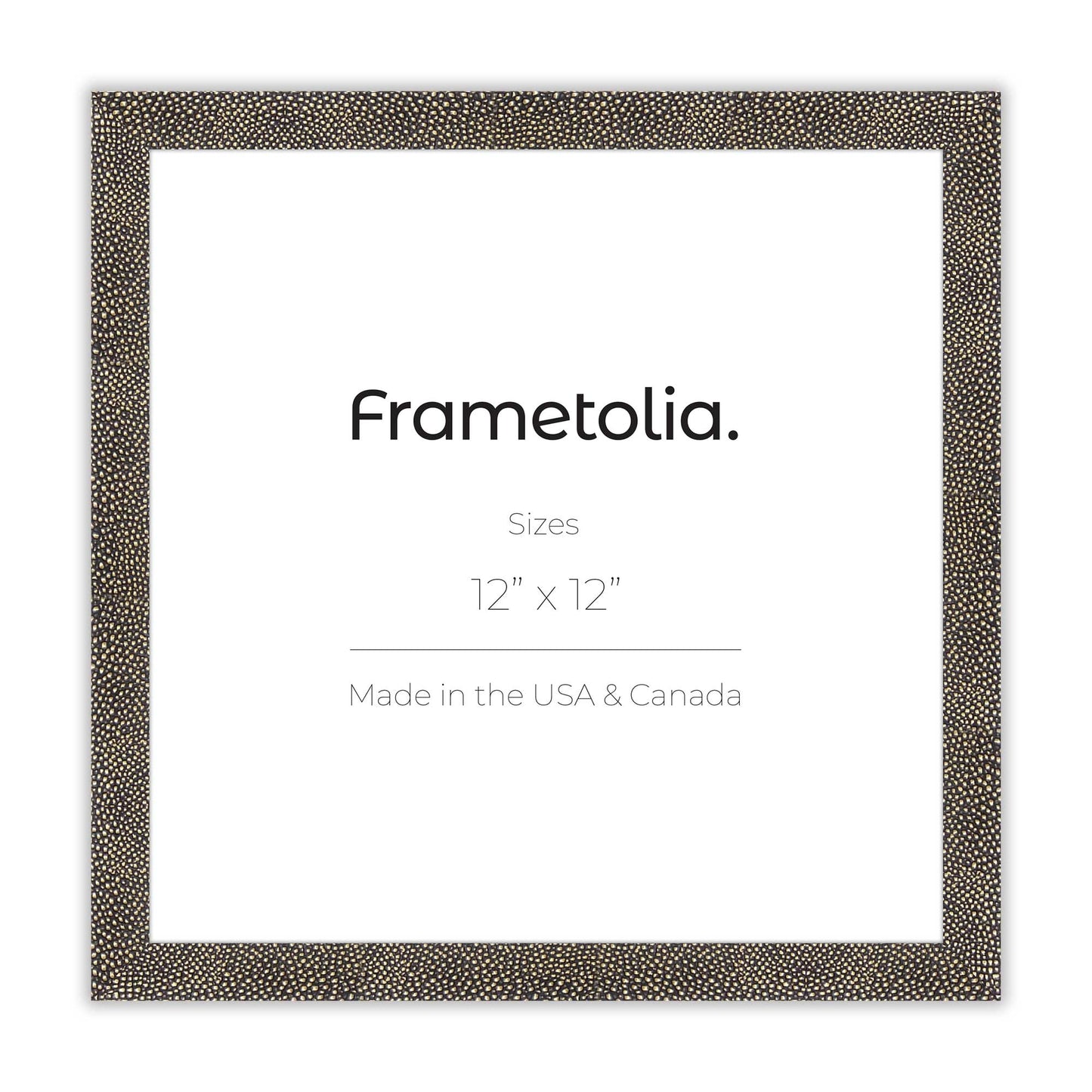 Gold Shagreen Frame With Custom Print