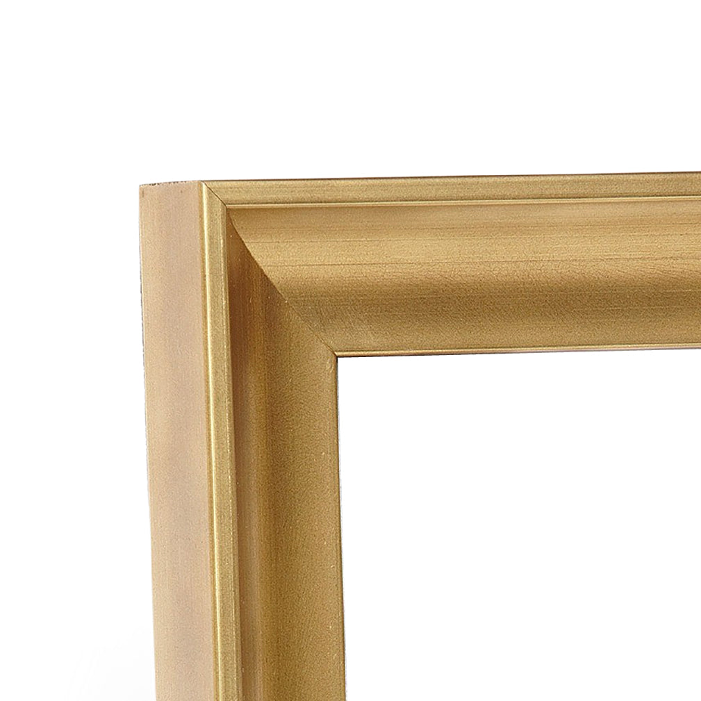 Modern Brushed Gold Medium Width Table Top Frame