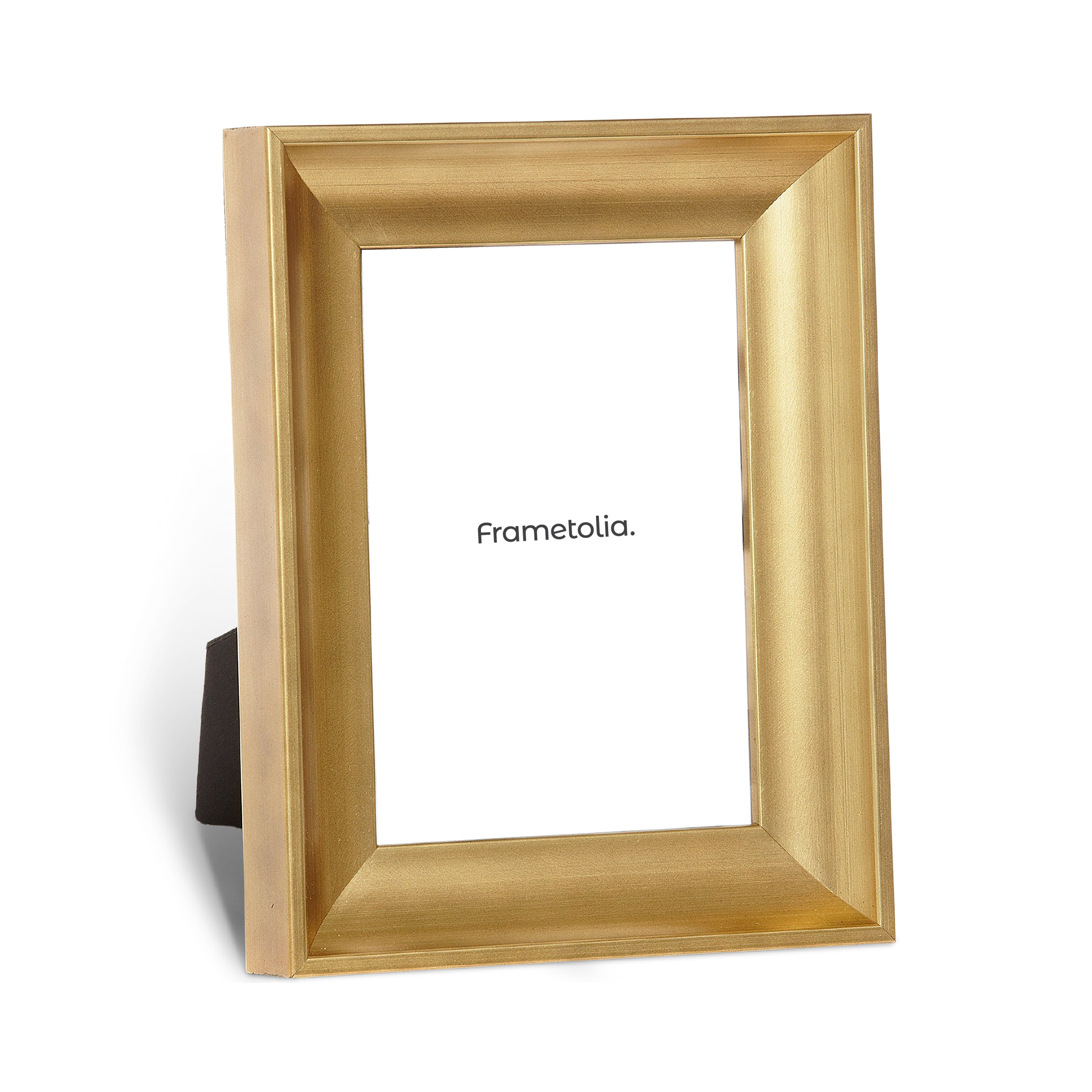 modern brushed gold medium width table top frame