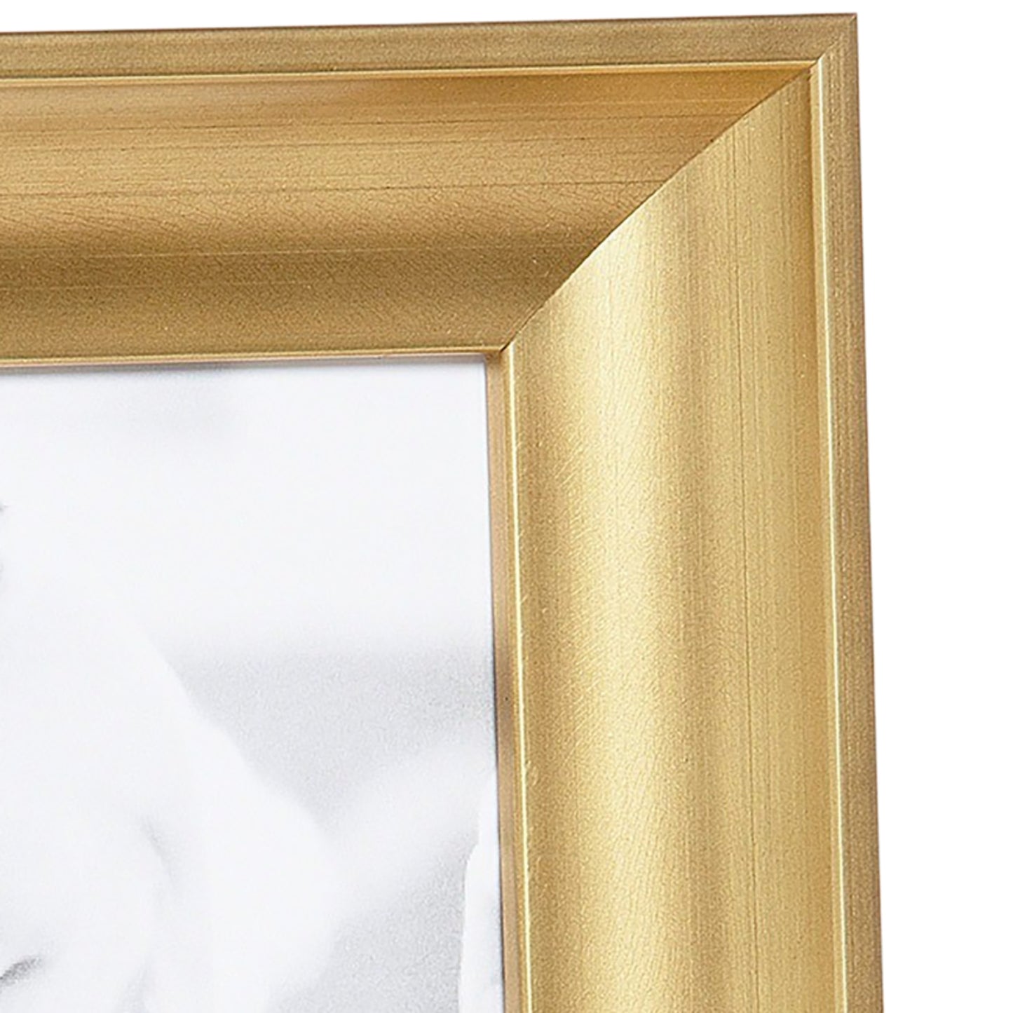 Modern Brushed Gold Medium Width Table Top Frame