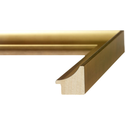 Modern Brushed Gold Medium Width Table Top Frame