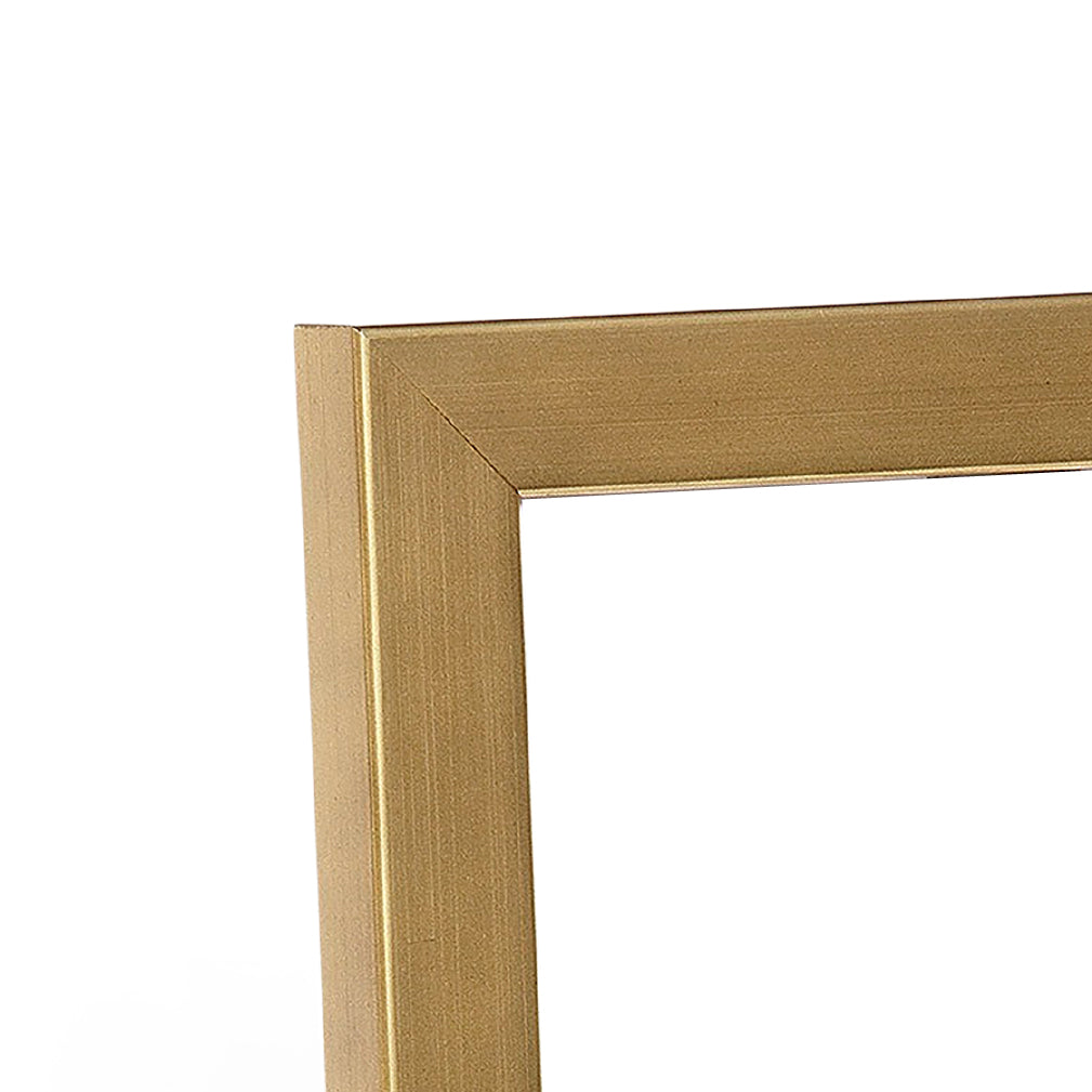 Brushed Gold Narrow Width Table Top Frame