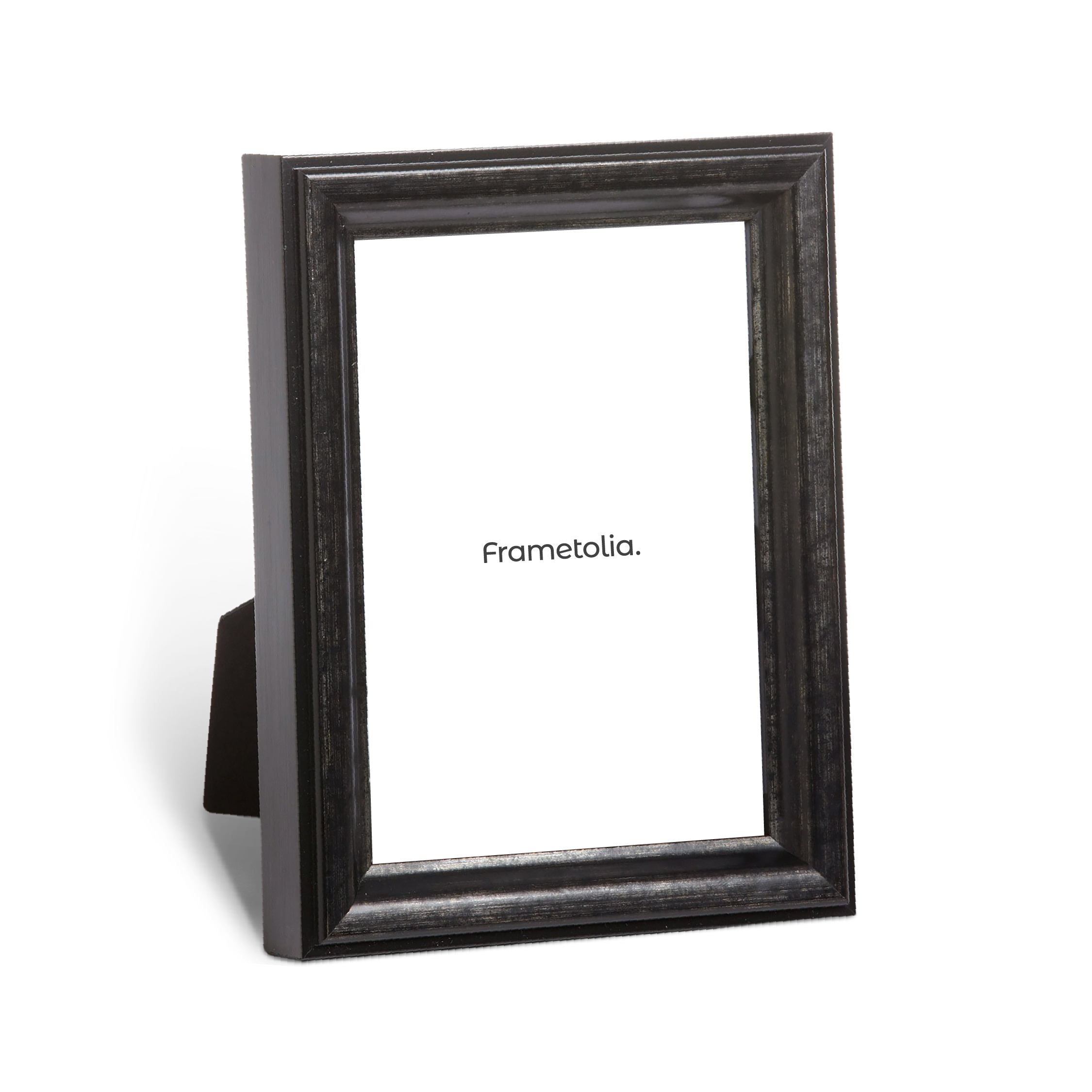 formal black medium width table top frame