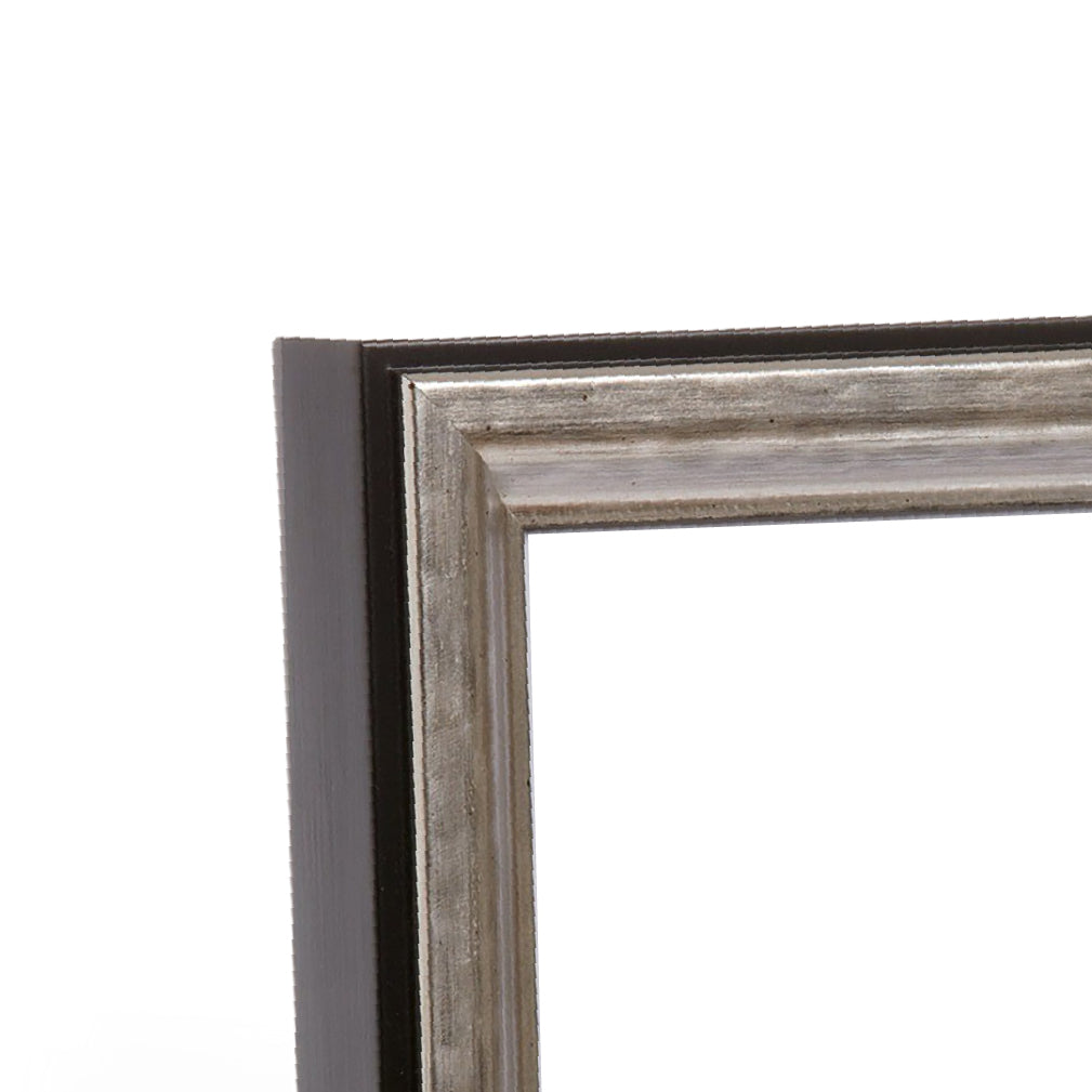 Rubbed Silver Medium Width Table Top Frame