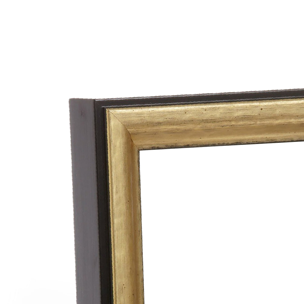 Rubbed Gold Medium Width Table Top Frame