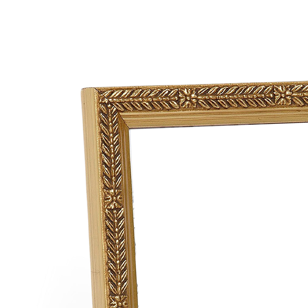 Patterned Gold Leaf Narrow Width Table Top Frame
