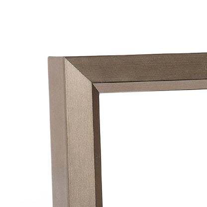 Brushed Pewter Modern Narrow Width Table Top Frame