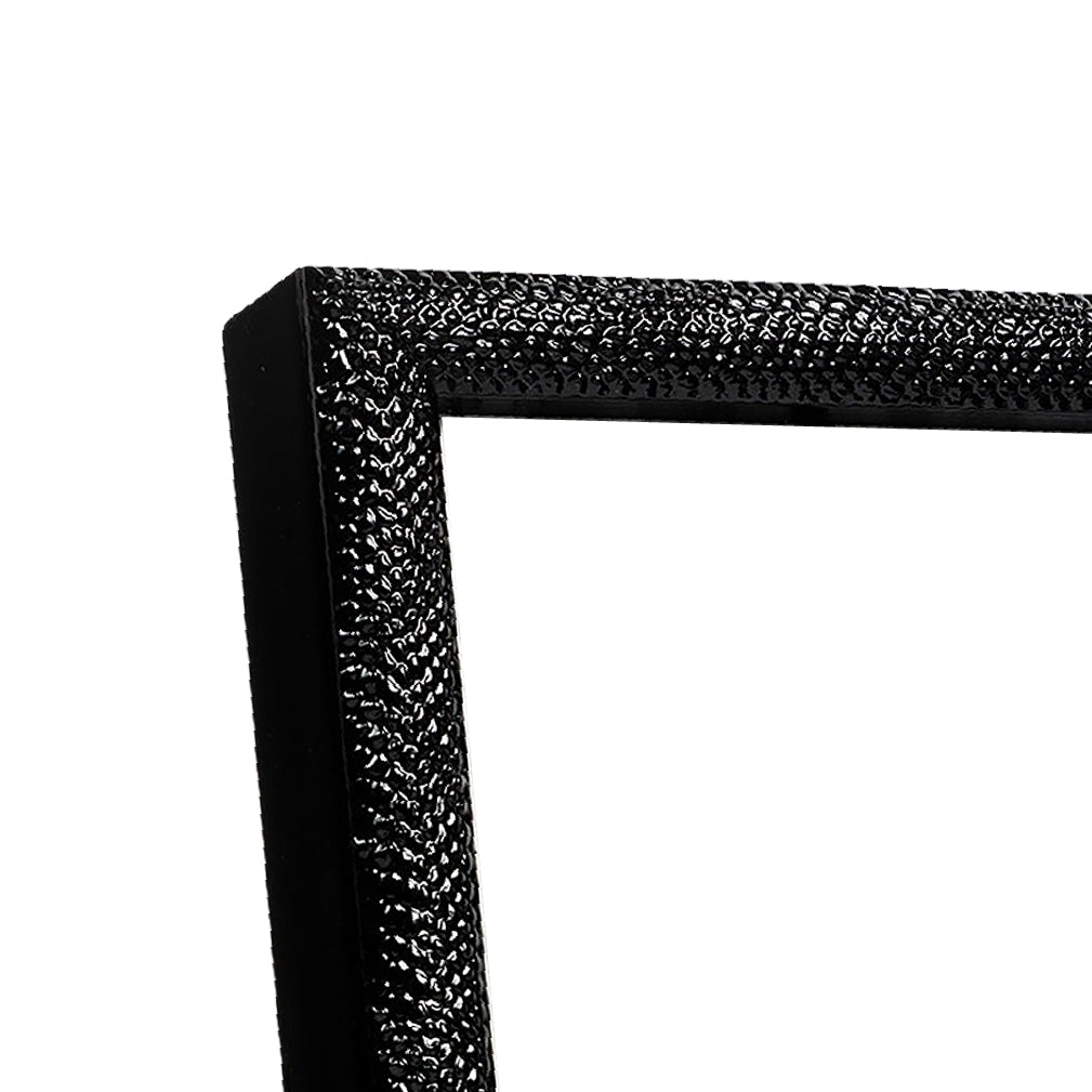 Black Glaze Narrow Width Table Top Frame