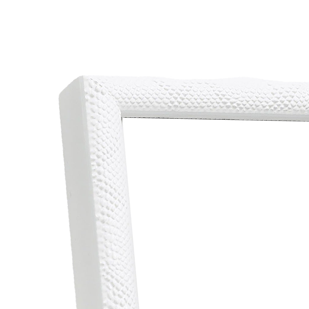 White Glaze Narrow Width Table Top Frame