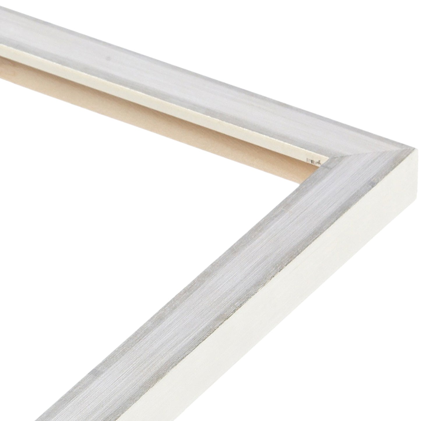 Silver & White Narrow Width Table Top Frame
