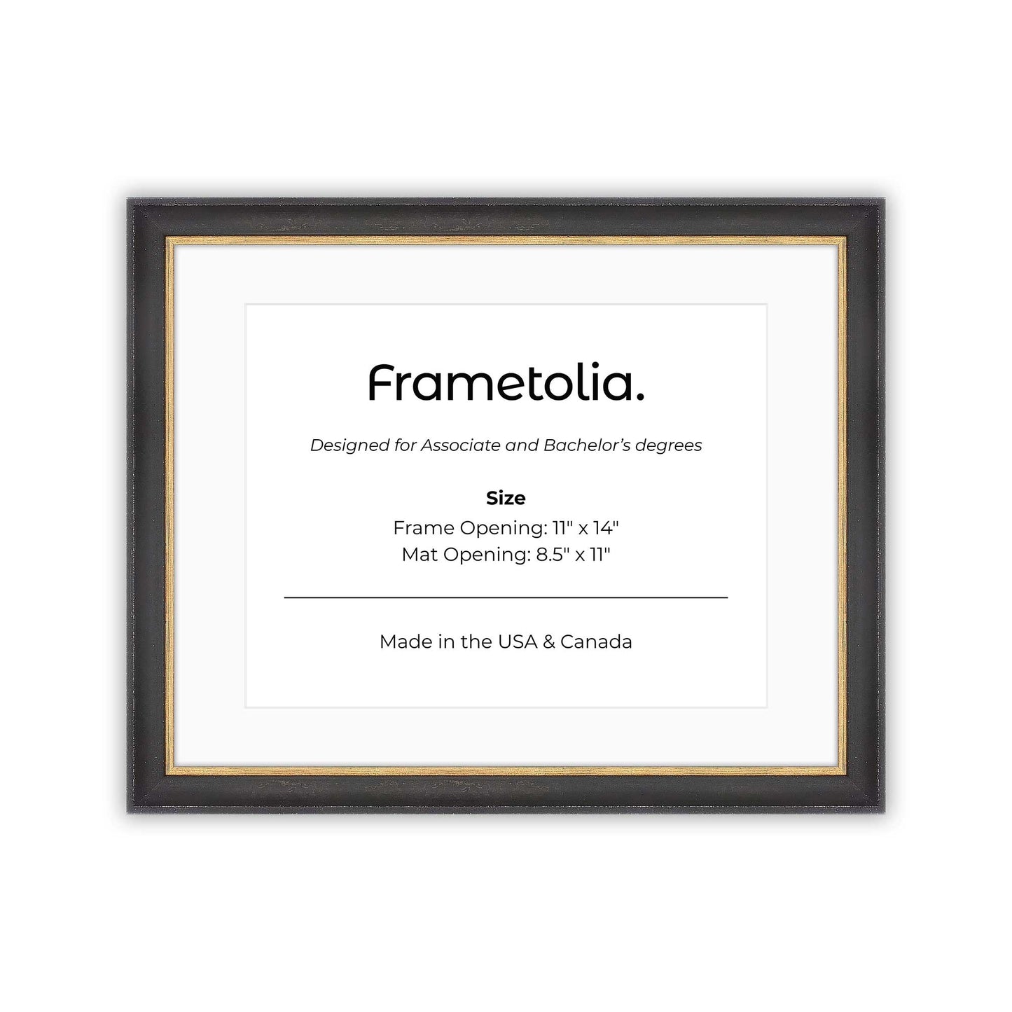 Cocoa & Gold FAMILY Wall Frame