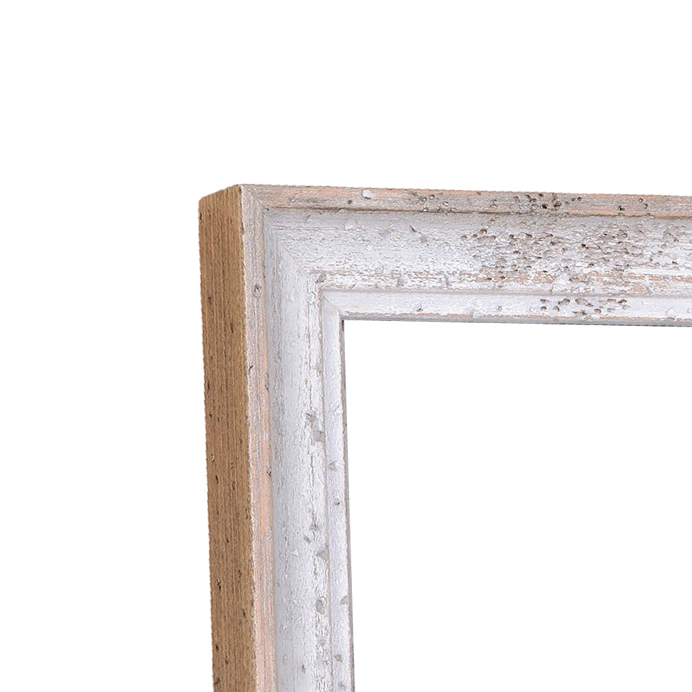 Rustic White & Gold Country Medium Width Table Top Frame