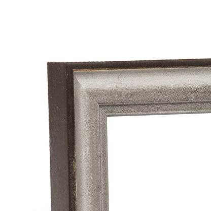 Antique Black & Silver Distressed Medium Width Table Top Frame