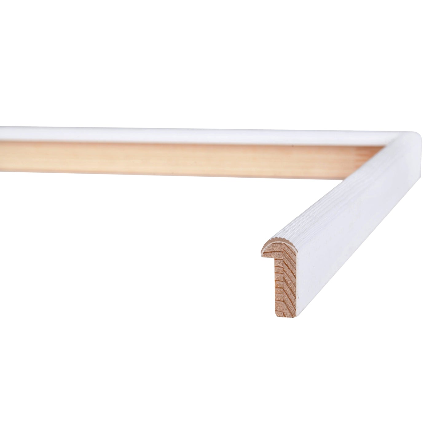 Pointed White Narrow Width Table Top Frame