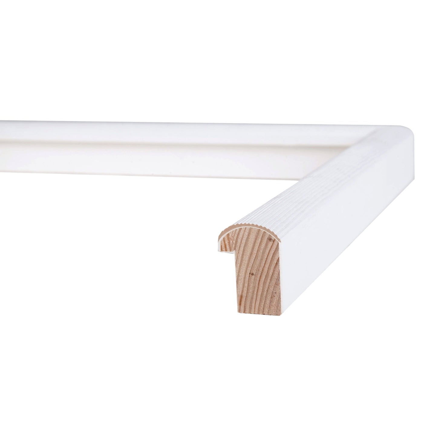 Pointed White Medium Width Table Top Frame