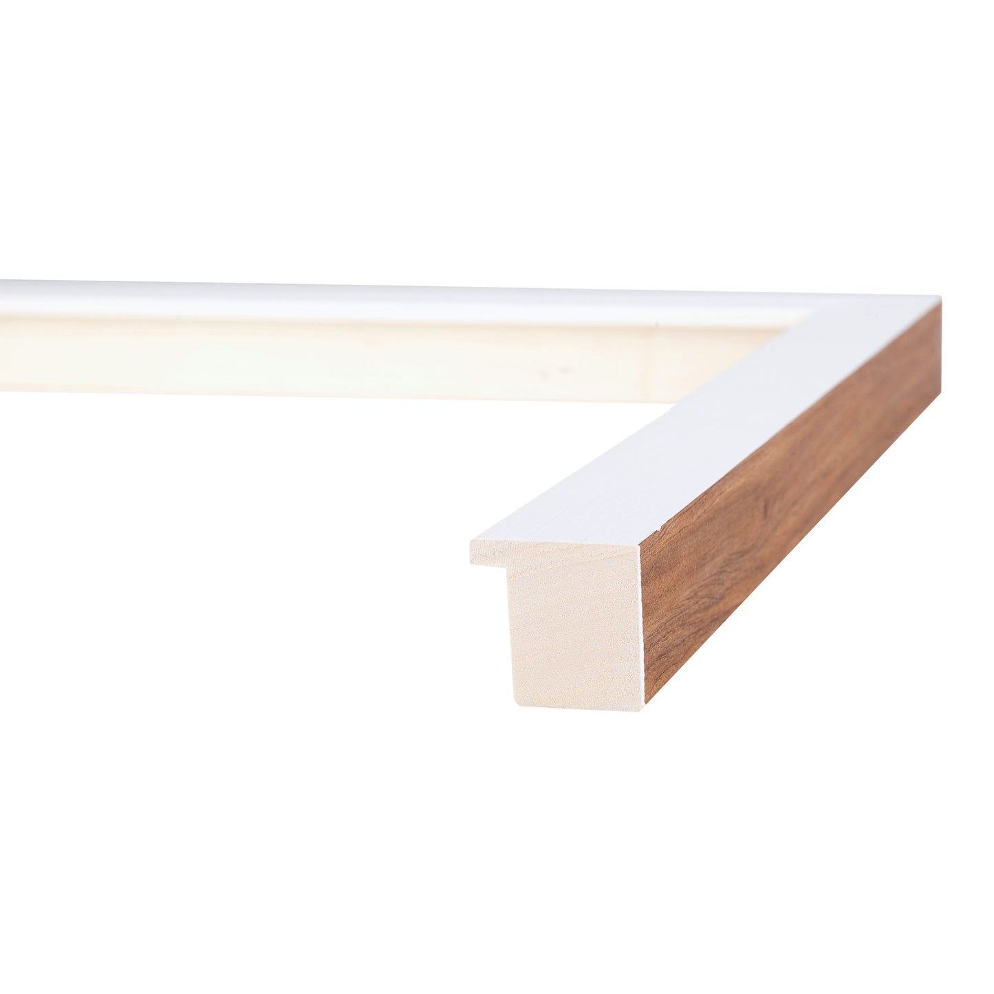 Steel White Traditional Narrow Width Table Top Frame